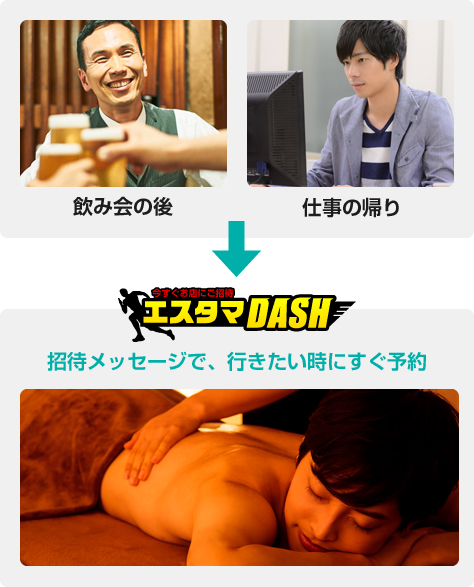 飲み会の後、仕事の帰り 招待メッセージで行きたい時にすぐ予約