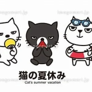 隠れ家えすて　猫時計のメッセージ用アイコン